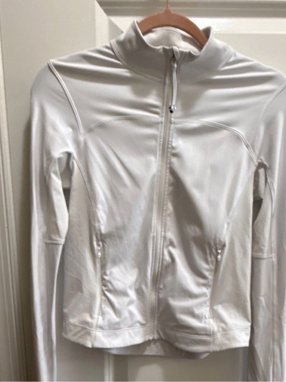 Lululemon White Full-Zip Womens Cropped Define Jacket